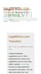 Mobile Screenshot of legalethics.com