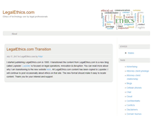 Tablet Screenshot of legalethics.com